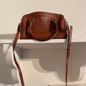 Brown Leather COACH Handbag